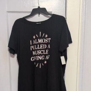 Black Graphic Women's Top